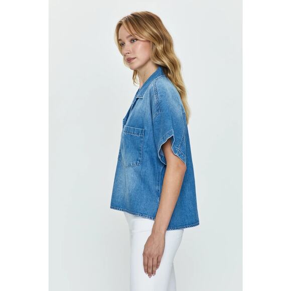 Pistola Bella Denim VISTA TOP SIZE M NWT - Picture 3 of 5